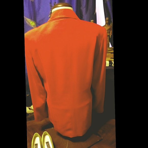 Vintage classic red blazer double breasted - Picture 3 of 7